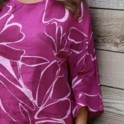 Vicki Pattern Linen Top Purple -Kitandkaboodal Store IMG 0521 270ab8ec 0f28 4507 b0b9 1438d3e74fe1