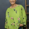 Vicki Rose Print Linen Top Olive -Kitandkaboodal Store IMG 0531 0544d6d9 cdce 4718 8d85 dfe1da953612