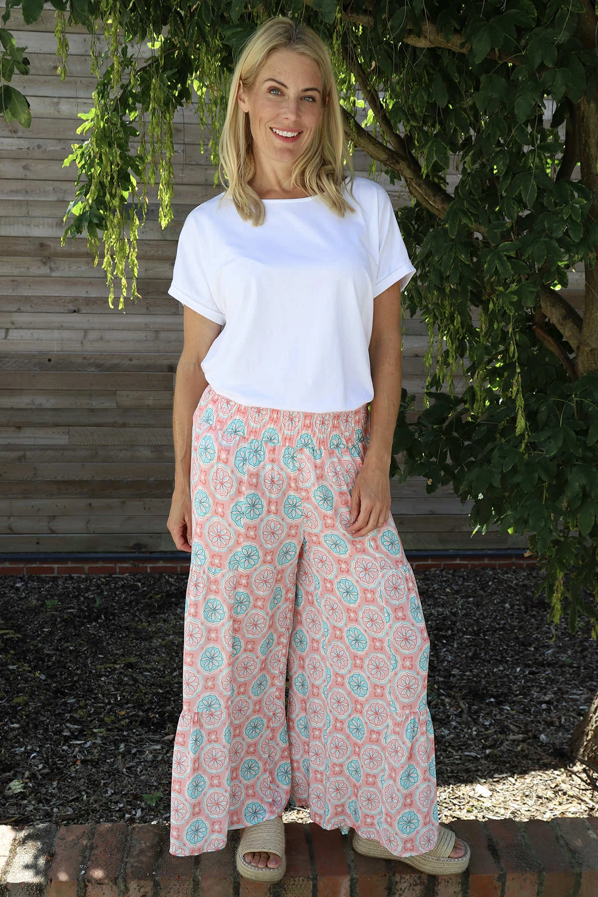 Maribel Print Trousers Pink 3 Maribel Print Trousers Pink