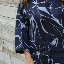 Vicki Pattern Linen Top Navy 8 Vicki Pattern Linen Top Navy -Kitandkaboodal Store IMG 0552 3a428fad 6695 4d67 9b9f 8a00b840cce1