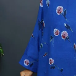 Vicki Rose Print Linen Top Cobalt -Kitandkaboodal Store IMG 0554 78aa7ecd dac6 425f 9c8d 5ef66de67035