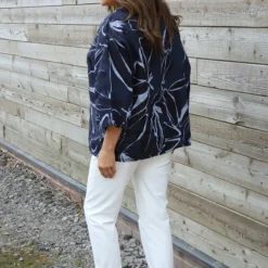 Vicki Pattern Linen Top Navy 9 Vicki Pattern Linen Top Navy -Kitandkaboodal Store IMG 0561 777ea27a 8377 4813 a718 f378126b55f3