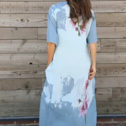 Sandsend Flower Print V Neck Dress Blue 9 Sandsend Flower Print V Neck Dress Blue -Kitandkaboodal Store IMG 0572 753598fd ffb4 4028 b1a9 29c8326b123d