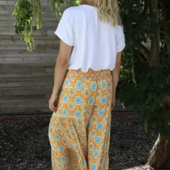 Maribel Print Trousers Orange -Kitandkaboodal Store IMG 0580 084664c4 7c10 4a1c a2aa f711ffc477dc