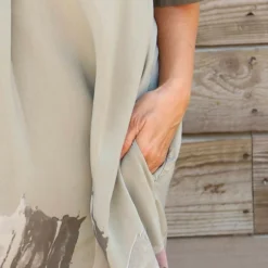 Sandsend Flower Print V Neck Dress Khaki 8 Sandsend Flower Print V Neck Dress Khaki -Kitandkaboodal Store IMG 0610 d1968432 4b27 48d3 b981 4f270c2caa84