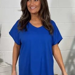 Tova V-Neck Cotton Top Cobalt 8 Tova V-Neck Cotton Top Cobalt -Kitandkaboodal Store IMG 0615 131e99a1 9c55 4790 997a 40a1b7fb0185