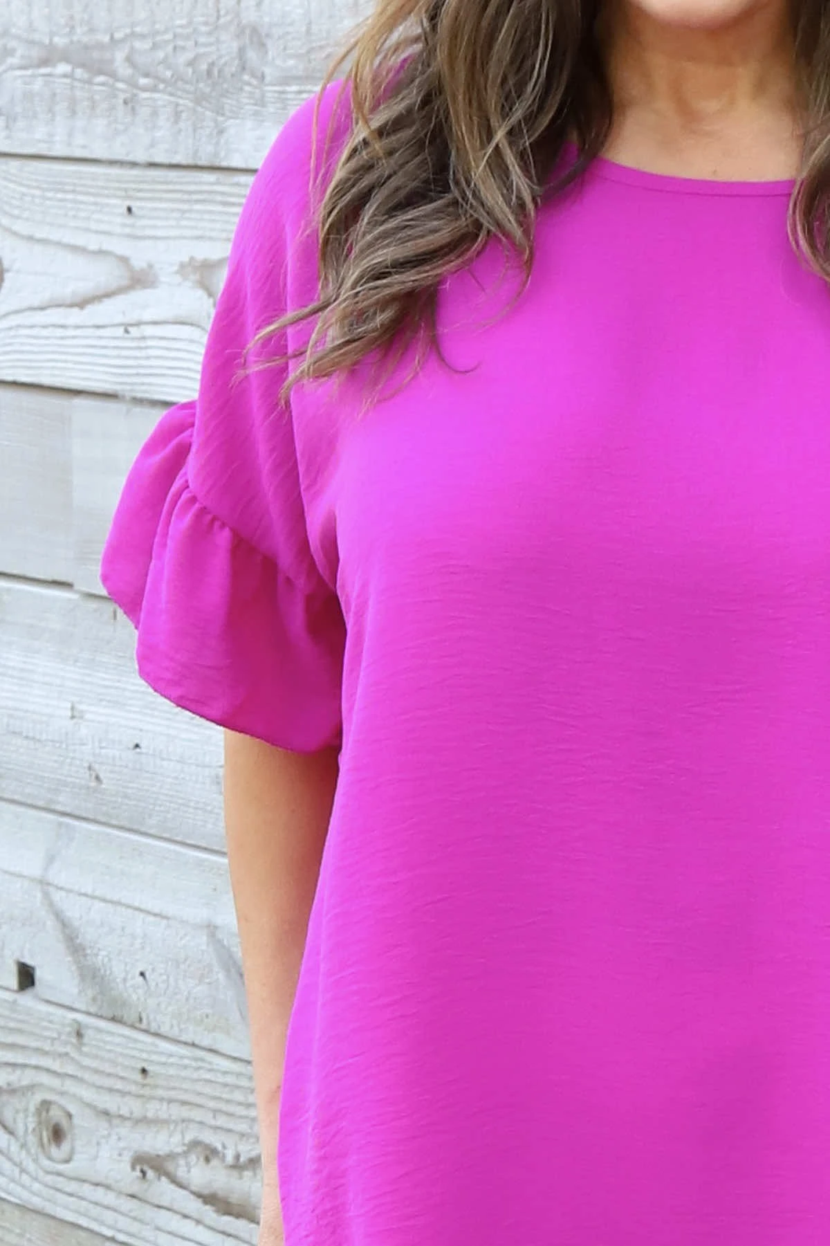 Neola Frill Sleeve Top Purple 5 Neola Frill Sleeve Top Purple - Image 3