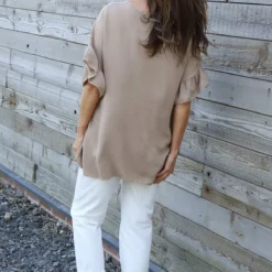 Neola Frill Sleeve Top Camel 9 Neola Frill Sleeve Top Camel -Kitandkaboodal Store IMG 0652 88d22942 b94a 45fc b020 a1a68542e954