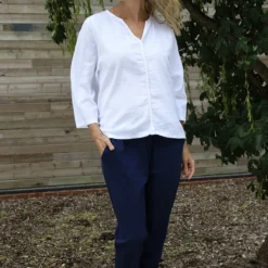 Grace Linen Top White -Kitandkaboodal Store IMG 0659 ca74a209 8926 4dbe 904d 6a5ab110ae9e