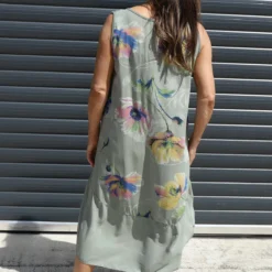 Concetta Print Sleeveless Dress Khaki -Kitandkaboodal Store IMG 0666 632a08a3 0a43 43da bcdd 204aeef07345