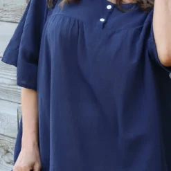 Ophira Smock Cotton Top Navy 8 Ophira Smock Cotton Top Navy -Kitandkaboodal Store IMG 0669 4c9b8c03 f553 4cbf ac47 4ee871cecc10