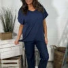 Tova V-Neck Cotton Top Navy 2 Tova V-Neck Cotton Top Navy -Kitandkaboodal Store IMG 0691 578137a3 407a 4b72 8b05 3ec0a4ed7edb