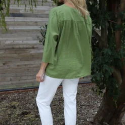 Grace Linen Top Olive 9 Grace Linen Top Olive -Kitandkaboodal Store IMG 0692 d4c98667 a7f7 4661 afc5 9881c099b14e