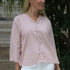 Grace Linen Top Pink 8 Grace Linen Top Pink -Kitandkaboodal Store IMG 0697 042d999e 7085 4c76 929e af45eb795094