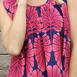 Carella Print Sleeveless Top Hot Pink -Kitandkaboodal Store IMG 0710 164d7086 b9e5 45de 9905 e5775274a205