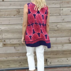 Carella Print Sleeveless Top Hot Pink -Kitandkaboodal Store IMG 0715 eb533b43 5696 4d63 983d 49debfaae63c