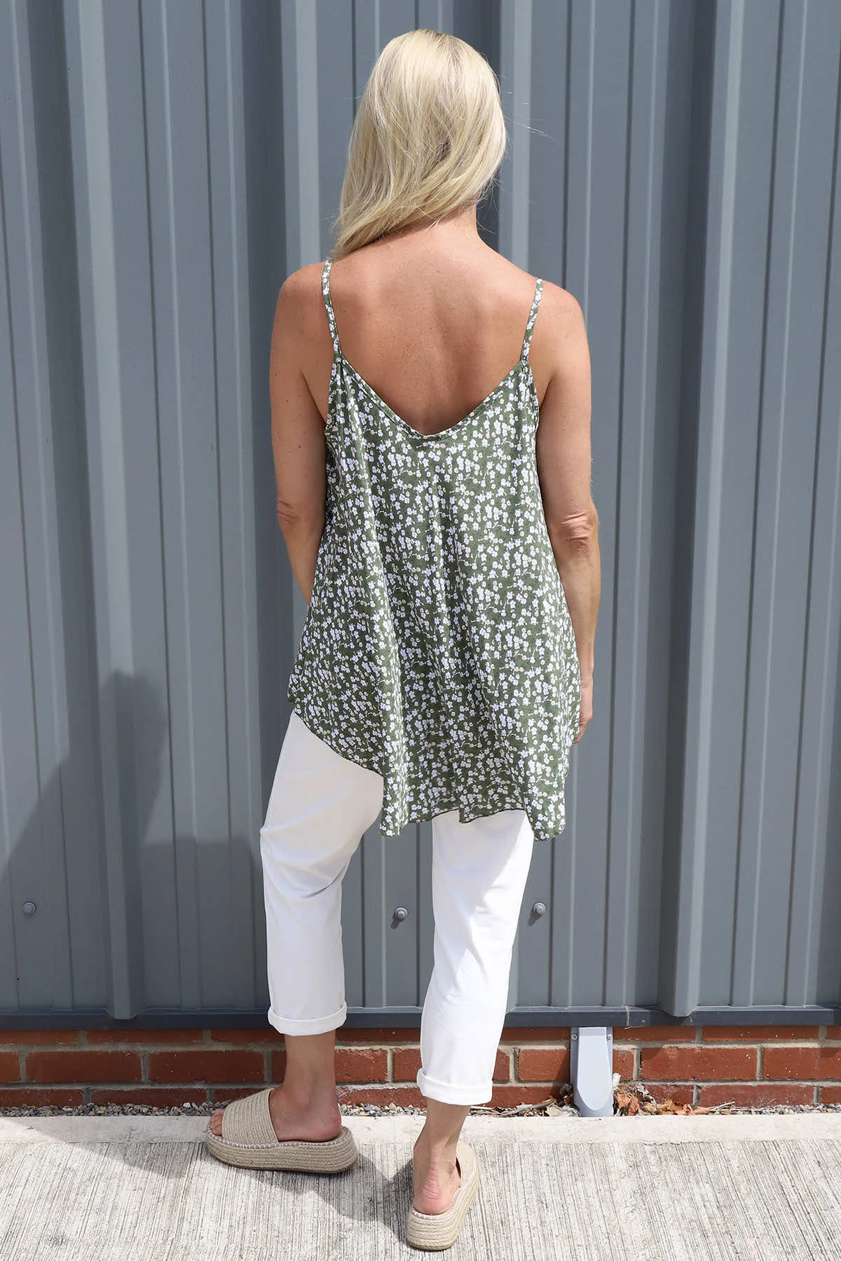 Jianna Ditsy Print Top Khaki 6 Jianna Ditsy Print Top Khaki - Image 4