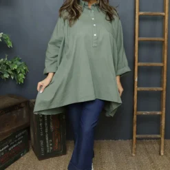 Par Linen Shirt Khaki