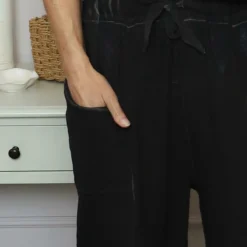 Trevina Washed Cotton Trousers Black 8 Trevina Washed Cotton Trousers Black -Kitandkaboodal Store IMG 0751 a4b61c9d 9d95 49c4 a576 ba43f0c45db1