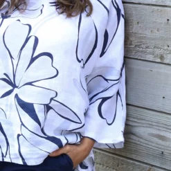 Vicki Pattern Linen Top White 8 Vicki Pattern Linen Top White -Kitandkaboodal Store IMG 0756 28955a51 6913 4dc3 80e5 ff1943804259