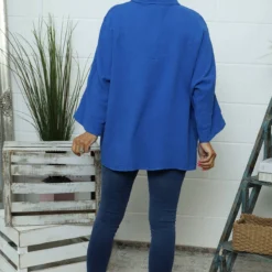 Marsha Crinkle Cotton Top Cobalt -Kitandkaboodal Store IMG 0789 347ed9b9 a221 4e95 be58 67c5f2acb908