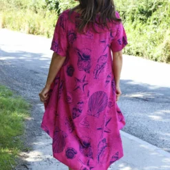 Ninetta Shell Print Dress Fuchsia 9 Ninetta Shell Print Dress Fuchsia -Kitandkaboodal Store IMG 0794 edca0f96 3b20 4644 b6de 11efcbce95d4