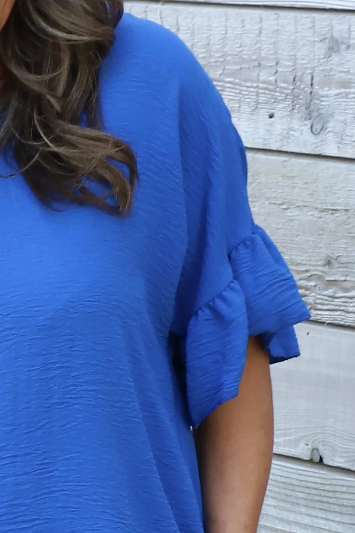 Neola Frill Sleeve Top Cobalt 5 Neola Frill Sleeve Top Cobalt - Image 3