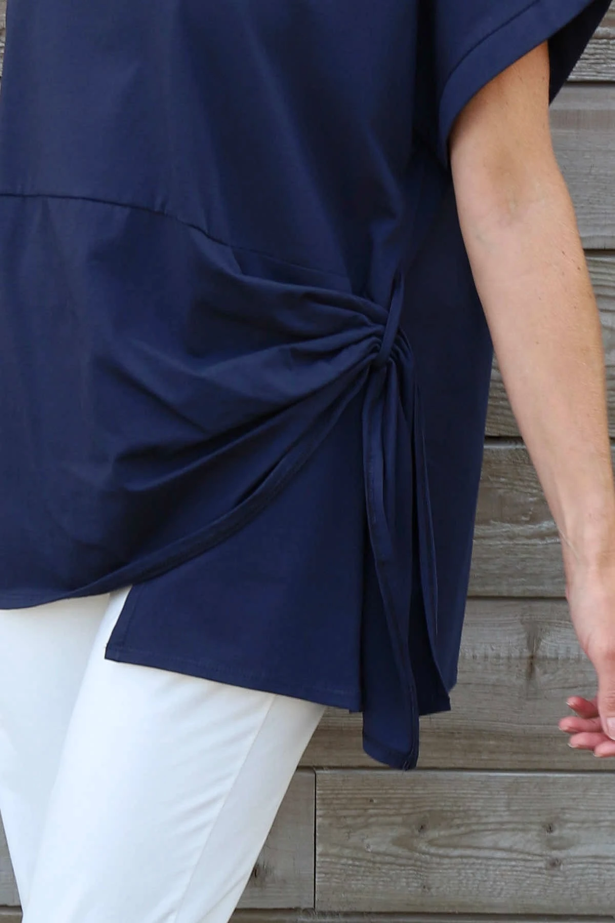 Marilyn Cotton Top Navy 5 Marilyn Cotton Top Navy - Image 3