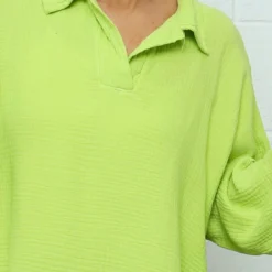 Marsha Crinkle Cotton Top Lime 8 Marsha Crinkle Cotton Top Lime -Kitandkaboodal Store IMG 0809