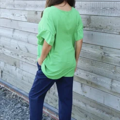 Neola Frill Sleeve Top Green 9 Neola Frill Sleeve Top Green -Kitandkaboodal Store IMG 0815 fbea3504 6eb6 4309 800b 3485858f8aa8