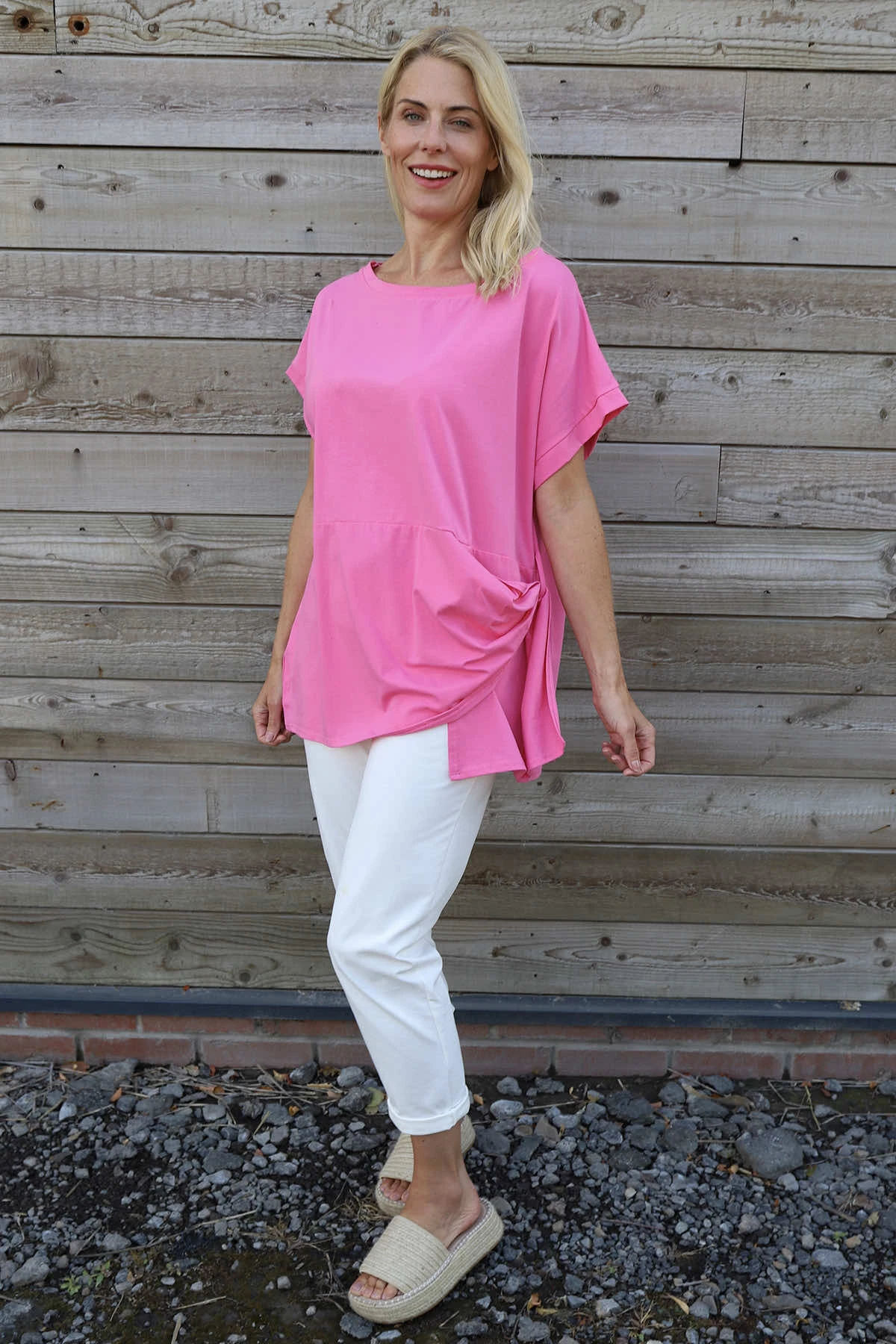 Marilyn Cotton Top Fuchsia 4 Marilyn Cotton Top Fuchsia - Image 2