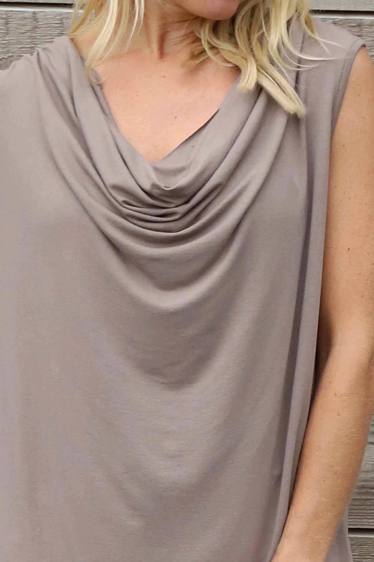 Antonina Cowl Neck Top Mocha 5 Antonina Cowl Neck Top Mocha - Image 3