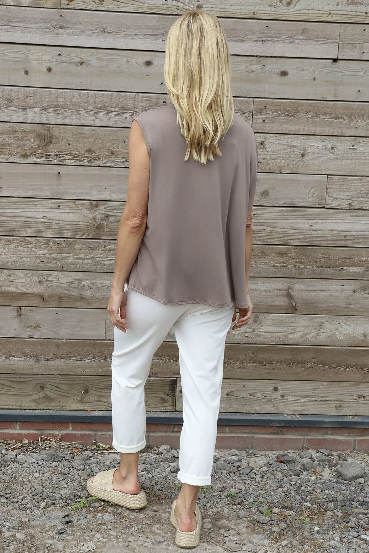 Antonina Cowl Neck Top Mocha 6 Antonina Cowl Neck Top Mocha - Image 4