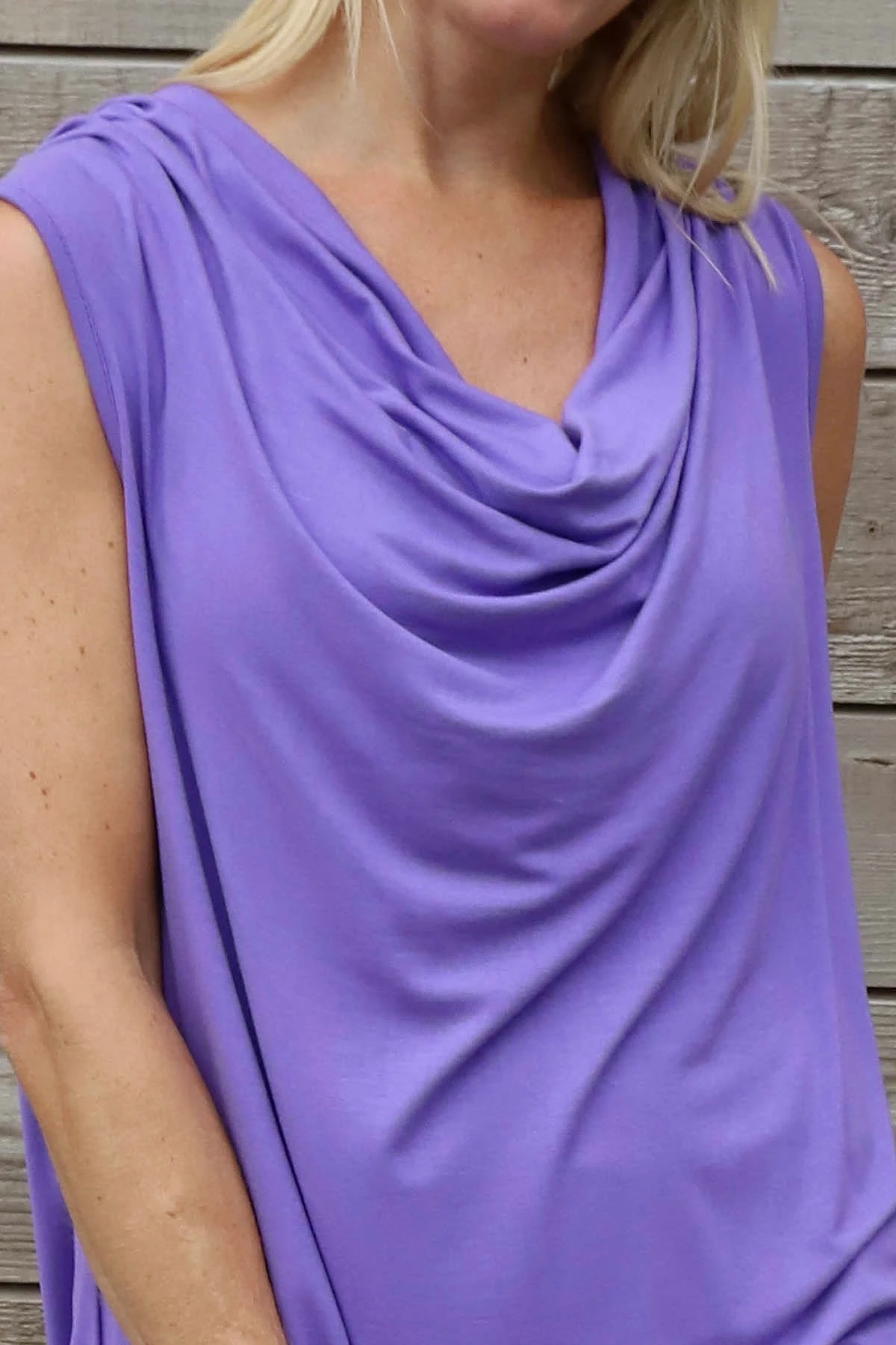 Antonina Cowl Neck Top Purple 5 Antonina Cowl Neck Top Purple - Image 3