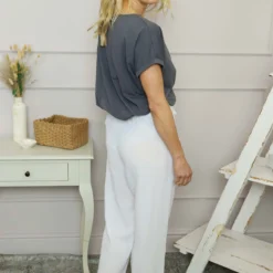 Trevina Washed Cotton Trousers White -Kitandkaboodal Store IMG 0871 cc09c41c 0089 405a a129 7658dd3889ff