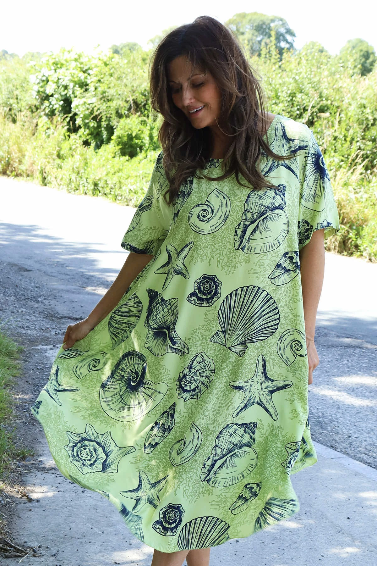 Ninetta Shell Print Dress Yellow 5 Ninetta Shell Print Dress Yellow - Image 3