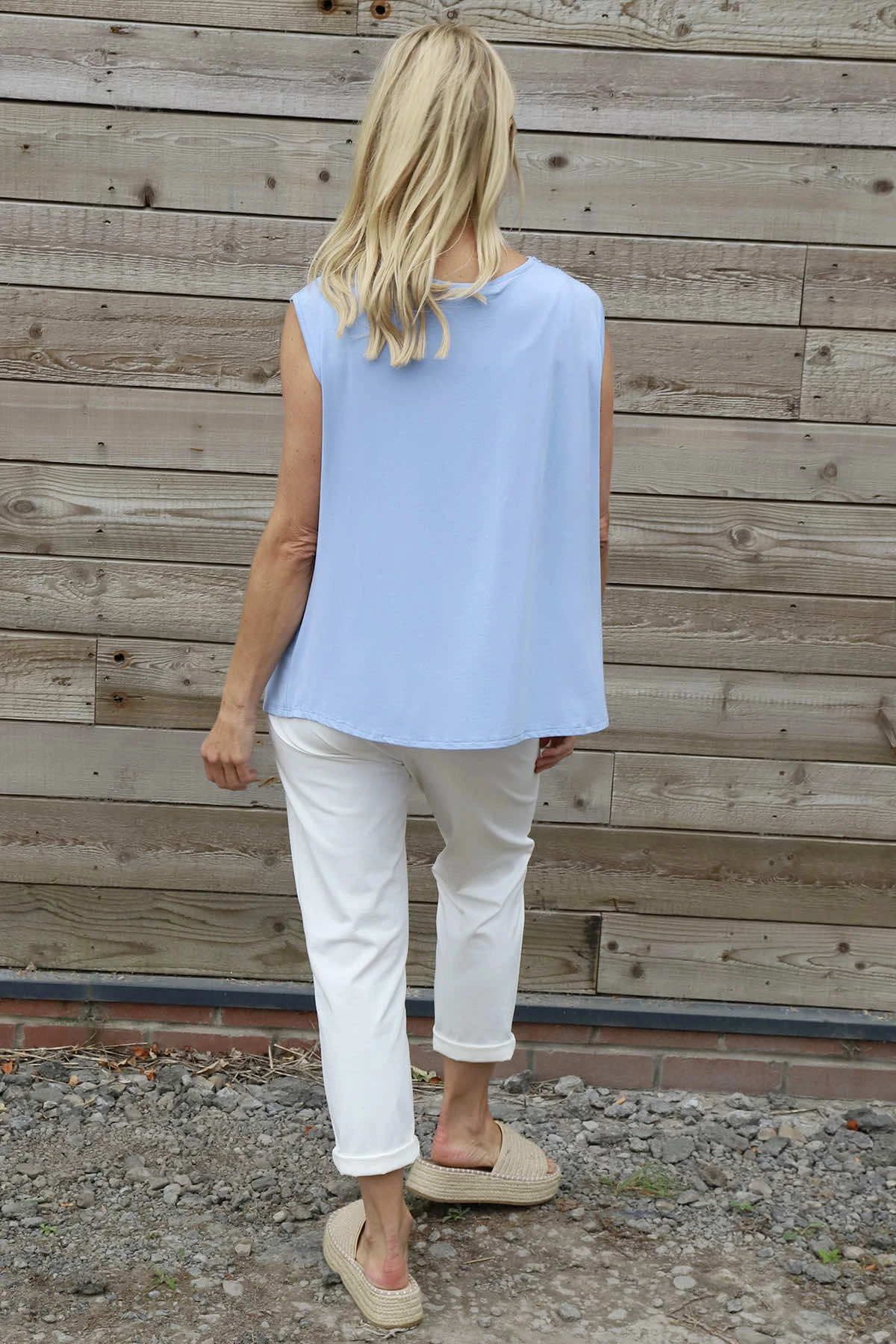 Antonina Cowl Neck Top Light Blue 6 Antonina Cowl Neck Top Light Blue - Image 4