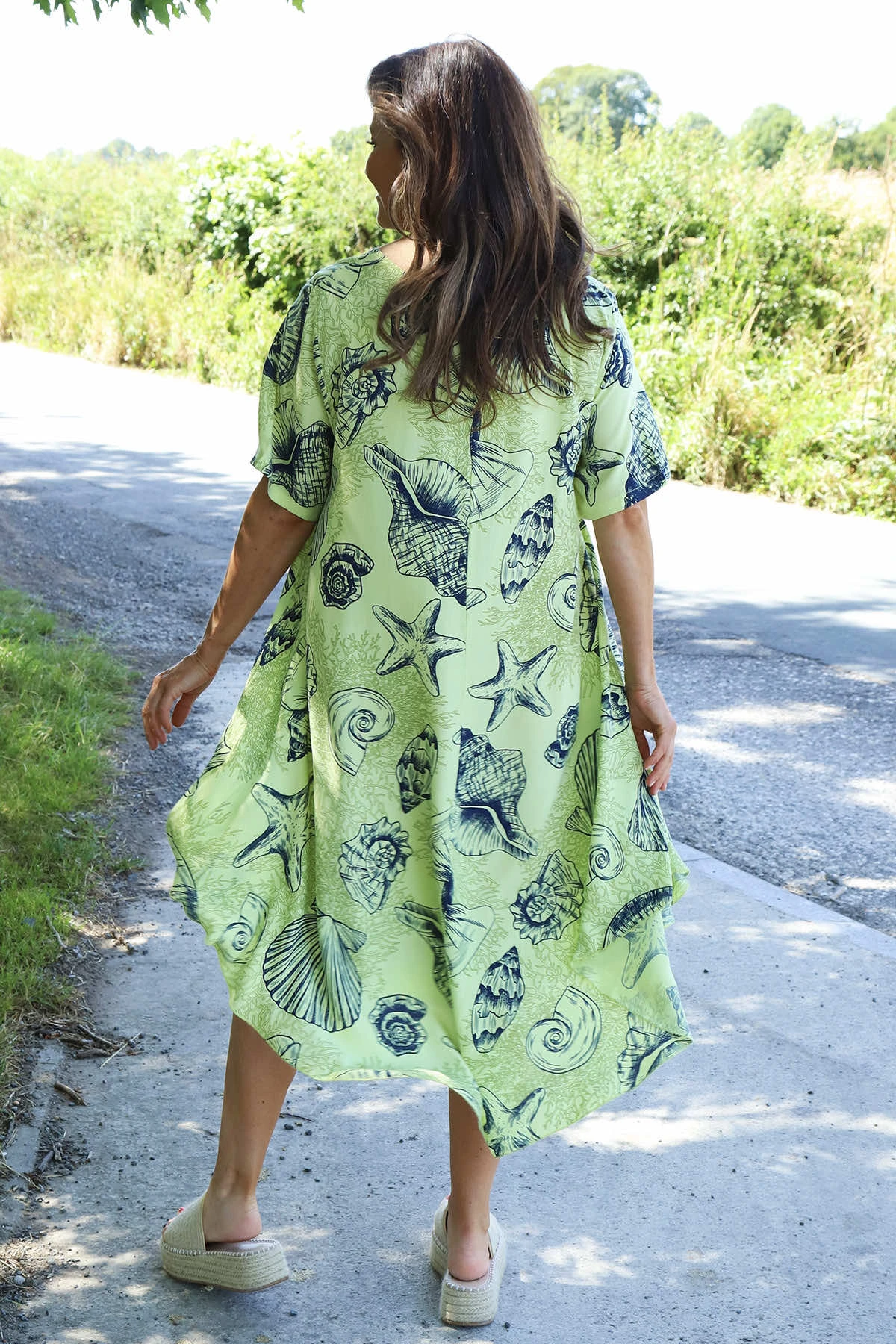 Ninetta Shell Print Dress Yellow 6 Ninetta Shell Print Dress Yellow - Image 4