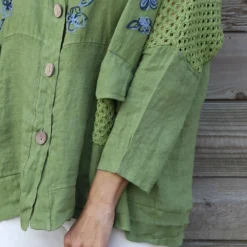 Orlanda Linen Jacket Olive -Kitandkaboodal Store IMG 0898 3c9d9cef daba 414c a347 99be01fe2cfd