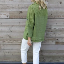 Orlanda Linen Jacket Olive -Kitandkaboodal Store IMG 0902 15e63a99 7149 4725 9aaa 88434f20daa7