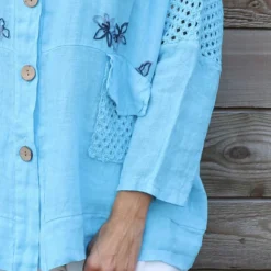 Orlanda Linen Jacket Kingfisher -Kitandkaboodal Store IMG 0909 42245b7e cc07 41a7 893e 6a0eb5d5bda1