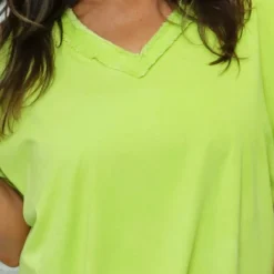 Luisa Washed V-Neck Cotton Top Lime 8 Luisa Washed V-Neck Cotton Top Lime -Kitandkaboodal Store IMG 0910 5beb7a49 1fbe 48d9 a3fb 02cb96ed7515