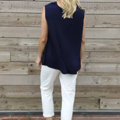 Antonina Cowl Neck Top Navy -Kitandkaboodal Store IMG 0916 bb2fd354 44d7 4d69 b885 157e5225b25a