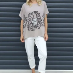 Agnetha Flower Top Mocha