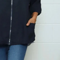 Weymouth Zip Hooded Linen Jacket Navy 8 Weymouth Zip Hooded Linen Jacket Navy -Kitandkaboodal Store IMG 0922 b4ab647f e620 4a6b acfc 370881f9a9b9