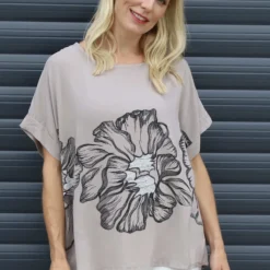 Agnetha Flower Top Mocha -Kitandkaboodal Store IMG 0925 0c99be18 6ca5 4339 bd54 0cee74725181