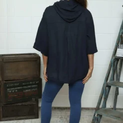 Weymouth Zip Hooded Linen Jacket Navy 9 Weymouth Zip Hooded Linen Jacket Navy -Kitandkaboodal Store IMG 0925 f3612ffa f342 4474 b1a1 1087c6e43d9d