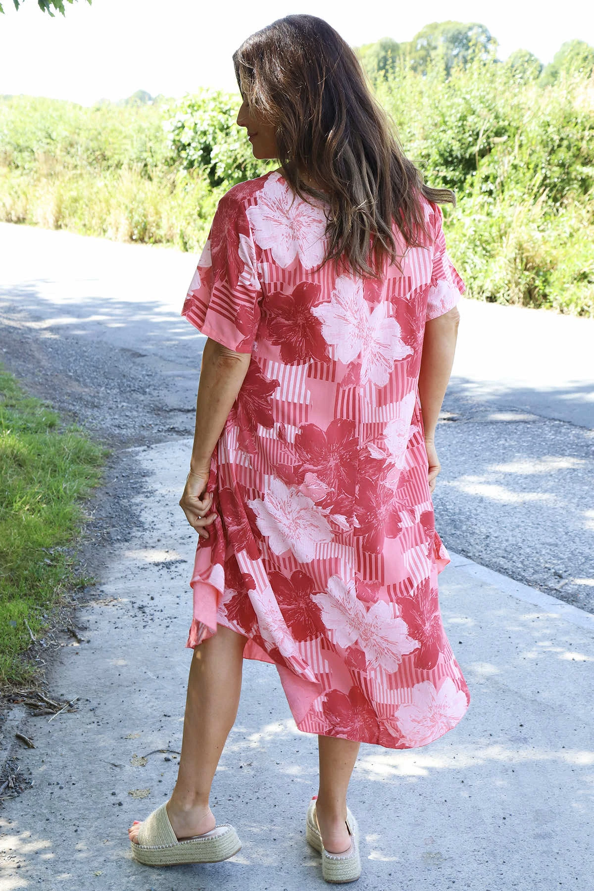Ninetta Print Dress Coral 6 Ninetta Print Dress Coral - Image 4