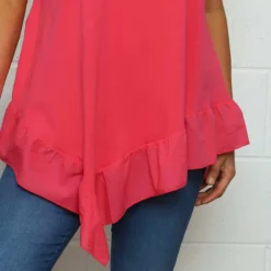 Langdon Frill Cotton Top Fuchsia 8 Langdon Frill Cotton Top Fuchsia -Kitandkaboodal Store IMG 0933 87c8bcbb 22c8 4fbe 8816 f433c6621fd3