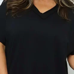 Luisa Washed V-Neck Cotton Top Black 8 Luisa Washed V-Neck Cotton Top Black -Kitandkaboodal Store IMG 0934 ceeaae50 743e 454c b824 02ce760263ec